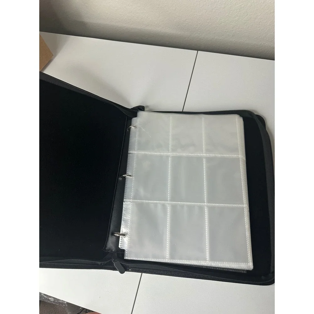 RNFUL Trading Card Binder Unisex OS Black Excellent Fire‎ Dragon 9-Pocket Zipper